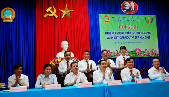 Cụm thi đua số VII TAND: Triển khai tốt phong trào thi đua góp phần hoàn thành nhiệm vụ