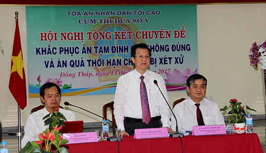Cụm thi đua số V TAND: Số lượng án thụ lý và giải quyết tăng cao