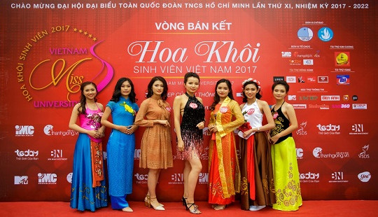 Lộ diện 15 thí sinh vào vào chung kết Hoa khôi sinh viên Việt Nam 2017