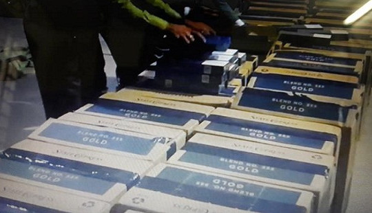 Bắt giữ hơn 20.000 bao thuốc lá lậu, trị giá hơn 615 triệu đồng