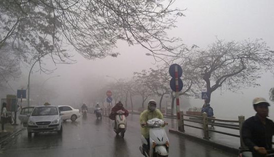 Hà Nội mưa rét, nhiệt độ thấp nhất 14 độ C