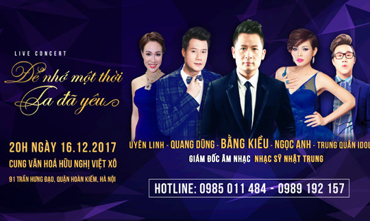 3 soái ca có hẹn với mùa đông Hà Nội trong đêm ‘Để nhớ một thời ta đã yêu’