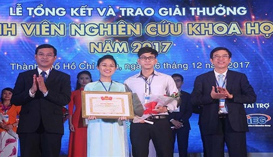 249 đề tài đạt giải sinh viên nghiên cứu khoa học