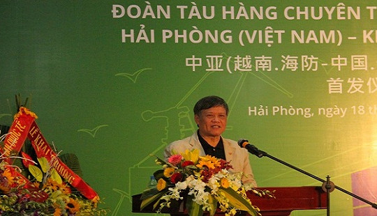 Khai trương tuyến đường sắt liên vận quốc tế Hải Phòng-Khai Viễn