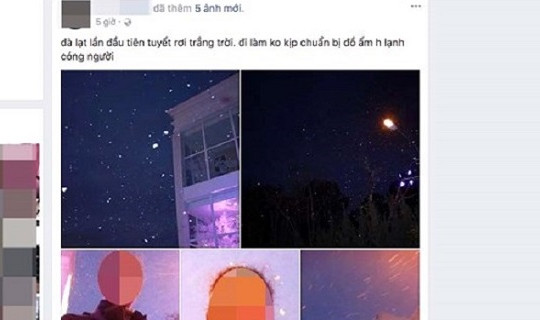 Lâm Đồng: Truy tìm người tung tin Đà Lạt có tuyết rơi