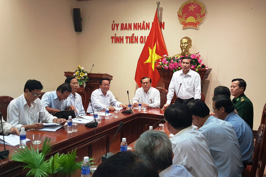 Tiền Giang lên phương án di tản 40.000 dân vì bão Tembin