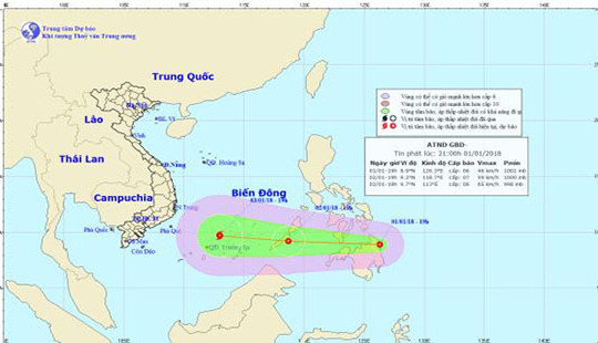 Áp thấp nhiệt đới gần Biển Đông, Bắc Bộ có sương mù vào sáng sớm