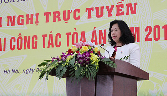 Tòa án các cấp triển khai thực hiện tốt nội dung thi đua năm 2018