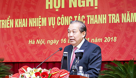 Năm 2018: Ngành thanh tra tập trung xử lý nghiêm minh các hành vi tham nhũng