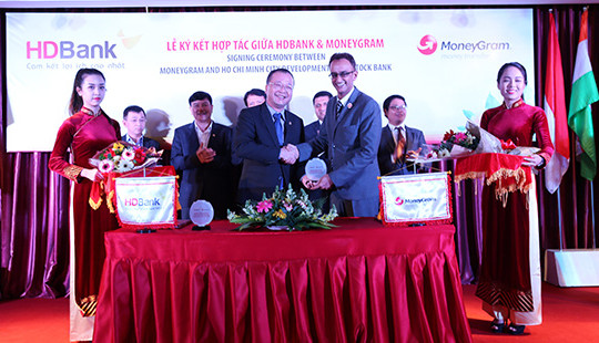 HDBank hợp tác với Tập đoàn chuyển tiền quốc tế MoneyGram (Mỹ)