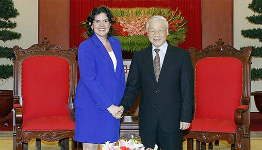 Tổng Bí thư Nguyễn Phú Trọng tiếp Đại sứ Cộng hòa Cuba