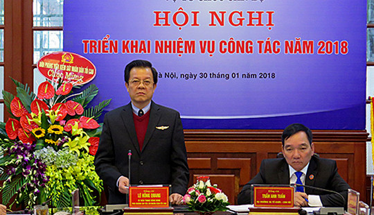 Vụ Tổ chức - Cán bộ TANDTC triển khai nhiệm vụ công tác năm 2018
