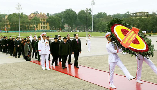 Lãnh đạo Đảng, Nhà nước vào Lăng viếng Chủ tịch Hồ Chí Minh