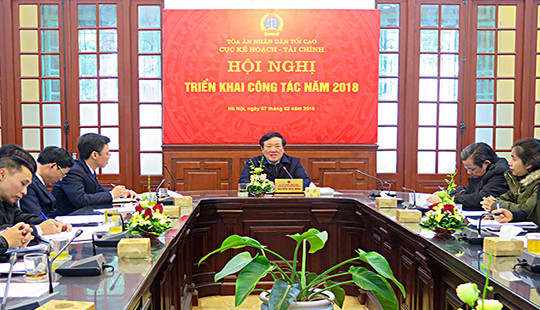 Cục Kế hoạch - Tài chính TANDTC tổ chức triển khai công tác năm 2018