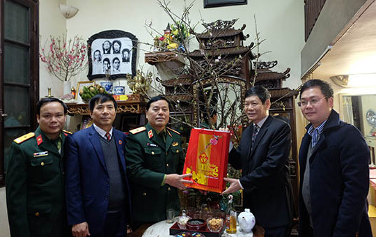 Phó Chánh án TANDTC, Chánh án TAQS Trung ương Nguyễn Văn Hạnh chúc tết nguyên lãnh đạo TANDTC, TAQS Trung ương