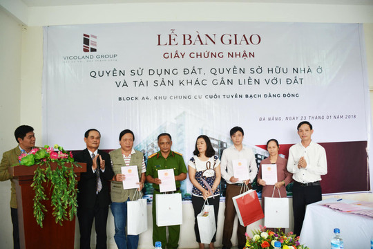 Tập đoàn VICOLAND đồng loạt trao sổ hồng dự án nhà ở xã hội tại Huế và Đà Nẵng