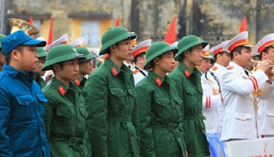 Gần 3.500 thanh niên Hà Nội lên đường nhập ngũ