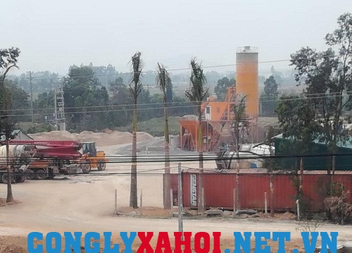 Vĩnh Phúc: Trạm trộn bê tông không phép thách thức pháp luật?