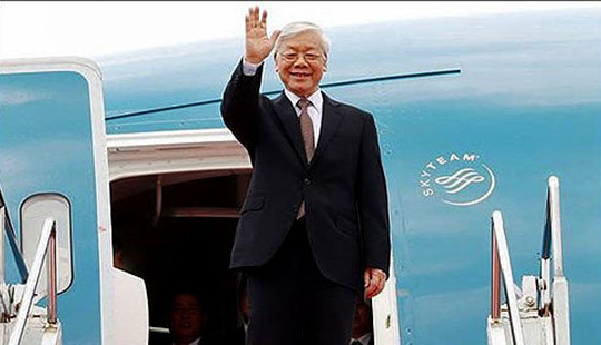 Tổng Bí thư Nguyễn Phú Trọng lên đường thăm cấp Nhà nước Cộng hòa Cuba