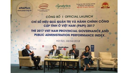 Báo cáo PAPI 2017: Các tỉnh có nhiều cải thiện về chỉ số thủ tục hành chính công