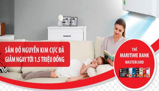 Cùng Maritime Bank sắm đồ tại Nguyễn Kim để nhận ưu đãi 1,5 triệu và nhiều ưu đãi lớn