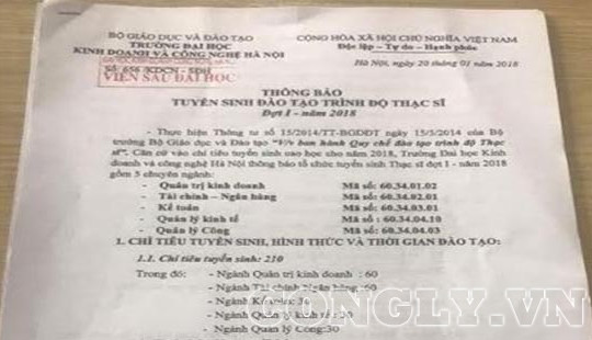 Thanh Hóa: Buông lỏng quản lý trong đào tạo liên kết?