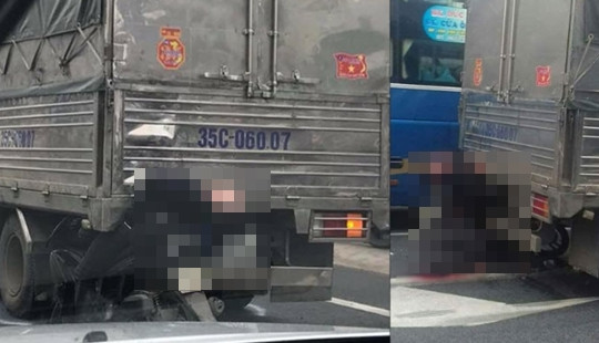 Tông vào đuôi xe tải, nam thanh niên tử vong tại chỗ
