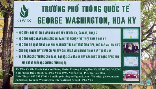 Yêu cầu trường THCS-THPT Newton dừng hợp tác với trường Quốc tế George Washington