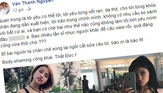 Vân Hugo: 'Quan trọng là tôi yêu cơ thể tôi, tôi yêu từng vết rạn..'