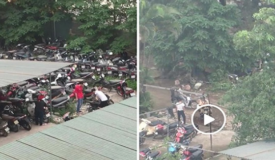 CSGT Hà Nội lên tiếng về clip cấu kết tháo đồ của xe máy bị tạm giữ