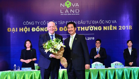 Novaland đặt mục tiêu tăng 87% doanh thu thuần và 55% lợi nhuận so với năm 2017