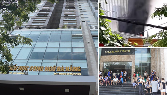 Cháy chung cư F.Home Apartment ở Đà Nẵng, người dân hoảng loạn tháo chạy