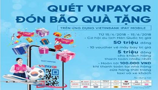Quét VNPAYQR, đón bão quà tặng
