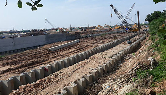 Dự án trạm bơm tiêu Yên Nghĩa: Ép cọc làm nứt nhà dân, nhà thầu trì hoãn khắc phục