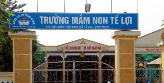Buộc thôi việc nữ Hiệu trưởng trường mầm non Tế Lợi