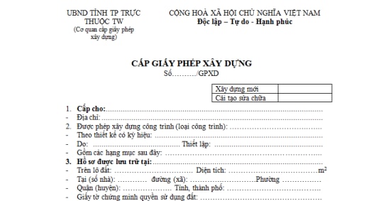 Tự nhận là cán bộ huyện, làm giấy phép xây dựng giả