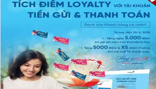 Tích điểm Loyalty với Tài khoản tiền gửi & Thanh toán