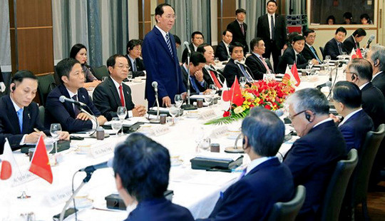 Chủ tịch nước Trần Đại Quang đối thoại với các tập đoàn kinh tế lớn của Nhật Bản