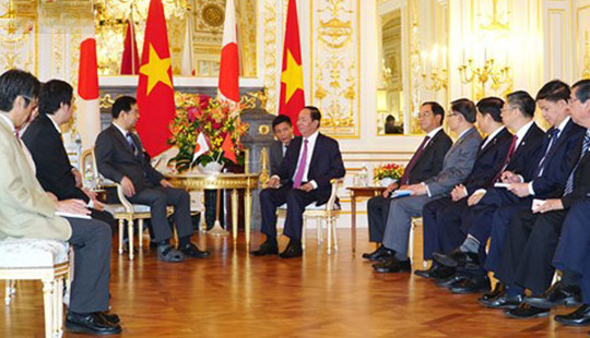 Chủ tịch Trần Đại Quang và các cuộc tiếp Chủ tịch Đảng Nhật Bản
