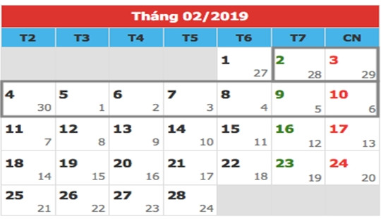 Bộ LĐTB&XH chính thức đề xuất phương án nghỉ Tết 2019