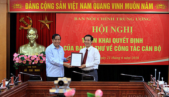 Đồng chí Nguyễn Thái Học giữ chức Phó Trưởng Ban Nội chính Trung ương