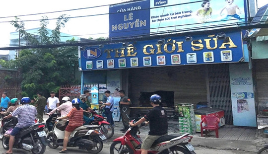 Cháy cửa hàng kinh doanh sữa, hai vợ chồng thương vong