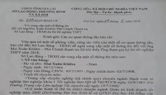 Chuyện Phó Chánh thanh tra sở đi thi tốt nghiệp ở tuổi 54: Sở LĐ-TB và XH khẳng định không sai