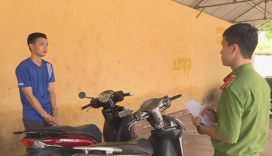 Thua cá độ bóng đá, nam thanh niên trộm 3 xe máy để trả nợ