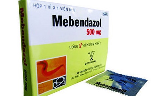 Thu hồi thuốc tẩy giun Mebendazol kém chất lượng