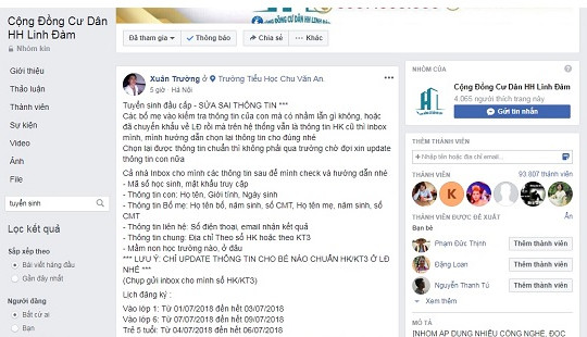 Hà Nội: Cảnh báo việc giả mạo hỗ trợ chỉnh sửa thông tin tuyển sinh trực tuyến