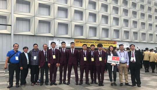 Việt Nam giành 6 huy chương tại Olympic Toán học quốc tế năm 2018