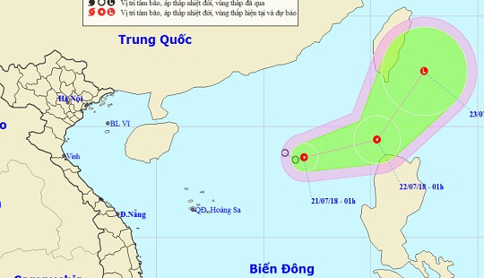 Tin áp thấp nhiệt đới trên Biển Đông