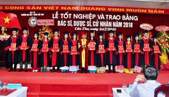 Trường đại học Y Dược Cần Thơ: Trao bằng tốt nghiệp cho 740 bác sĩ, dược sĩ và cử nhân