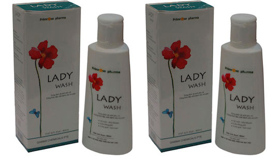 Không đảm bảo chất lượng, dung dịch vệ sinh phụ nữ Lady Wash bị thu hồi